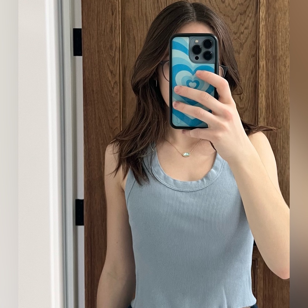 brandy melville ribbed cropped tank